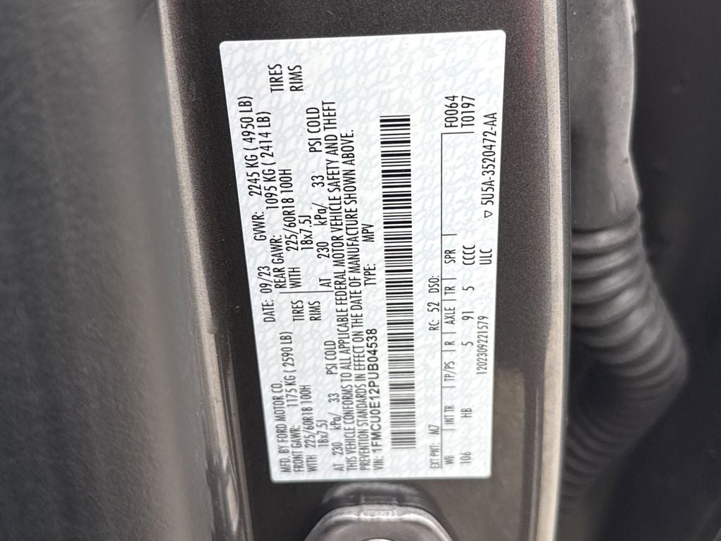 2023 Ford Escape Plug-In Hybrid Base