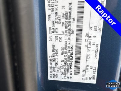 2020 Ford F-150 Raptor