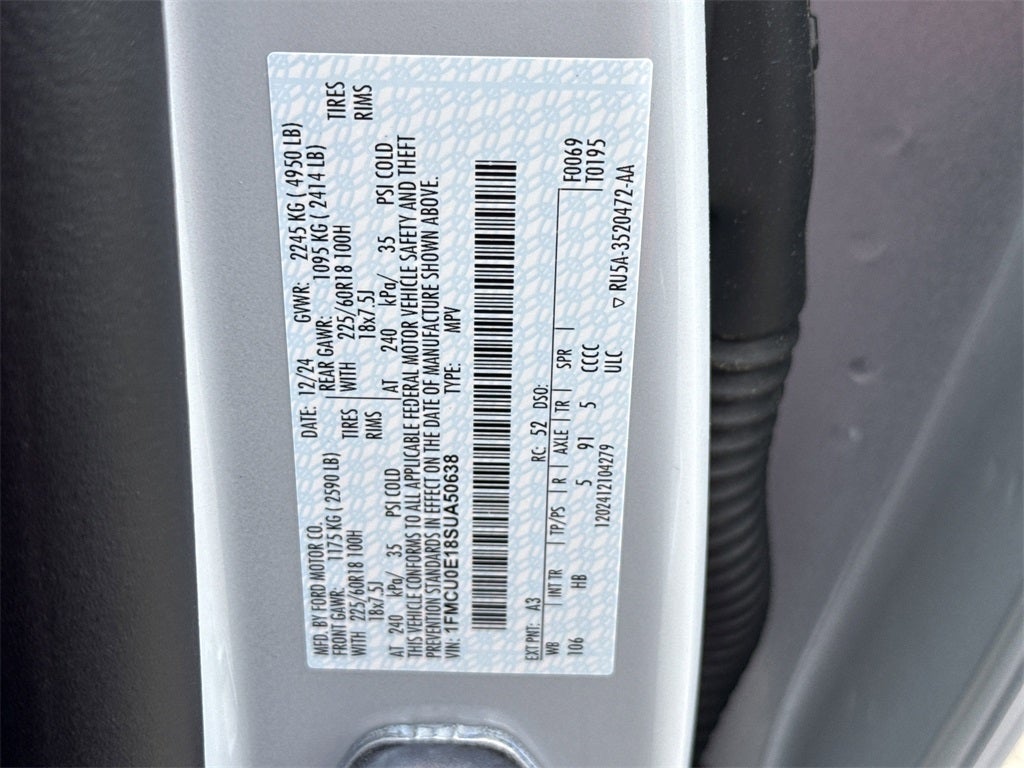 2025 Ford Escape Plug-In Hybrid Base