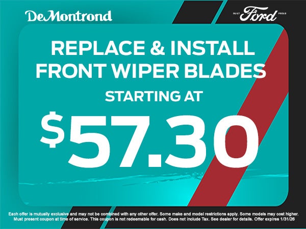 Replace & Install Front Wiper Blades