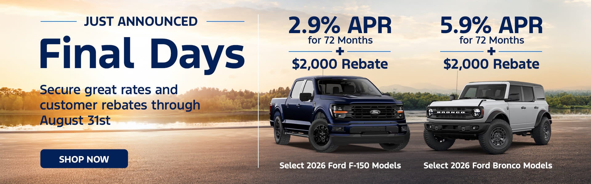 Final Days Banner DeMontrond Ford