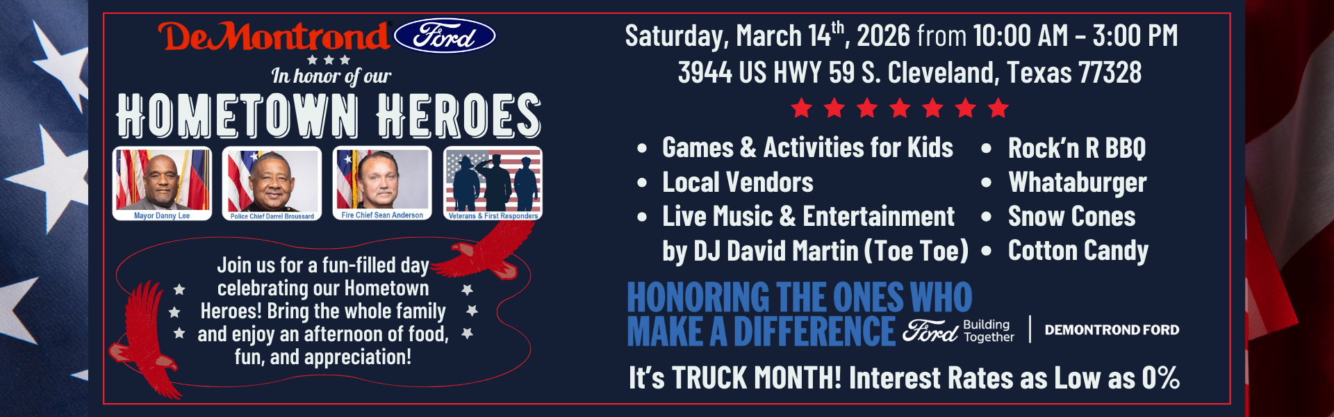 DeMontrond Ford's Hometown Heroes Event