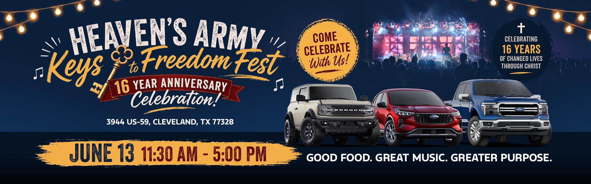Heaven's Army Keys To Freedom Fest - Join Us June 13th