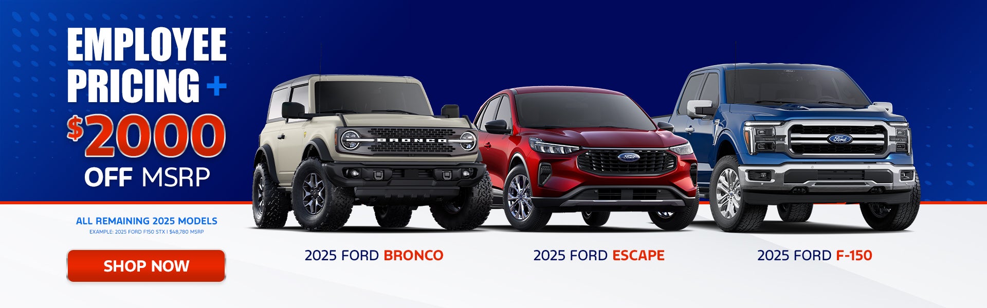 Get Employee Pricing + $2000 Off MSRP